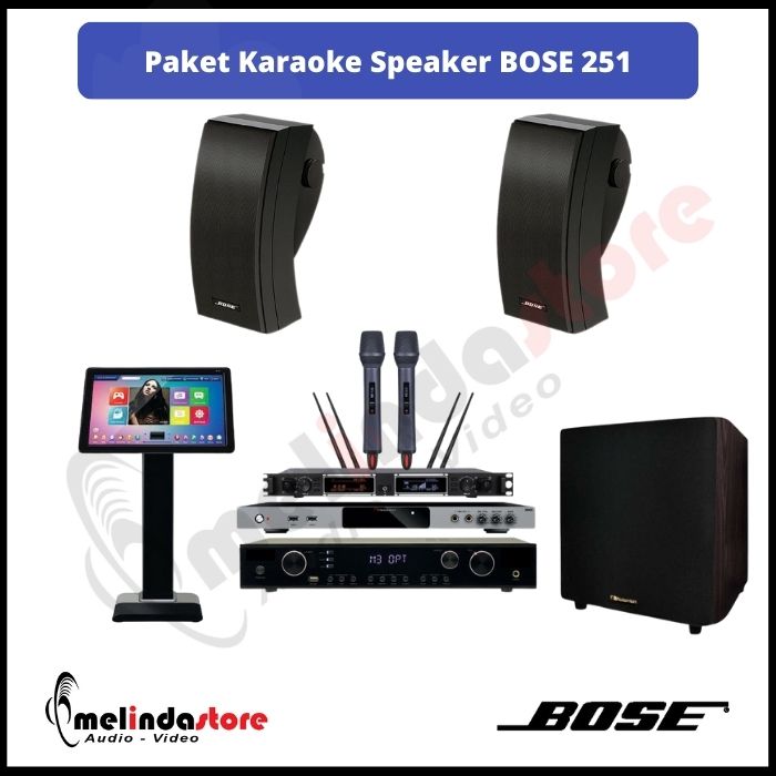 Paket Karaoke Speaker Bose 251 | Lengkap Paket Karaoke Speaker Bose 251 | Lengkap